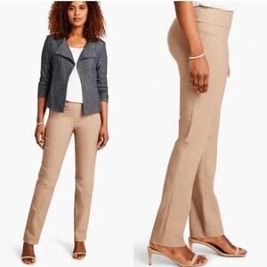 NIC+ZOE Ankle Wonderstretch Pant Khaki Size 8 Petite